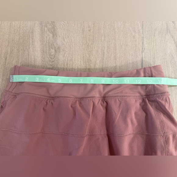 Lululemon Pace Rival Mid-Rise Skirt Size 6 Pockets Pink Taupe, Run Golf Tennis - Picture 13 of 15